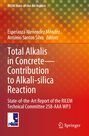 Buchcover: „Total Alkalis in Concrete—Contribution to Alkali-silica Reaction.“ Autoren: Menéndez Méndez, Santos Silva.