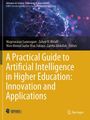 Titel: "A Practical Guide to Artificial Intelligence in Higher Education: Innovation and Applications." Oben ein Netzwerkmotiv.