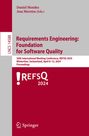 : Requirements Engineering: Foundation for Software Quality, Buch