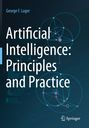 Titel: "Artificial Intelligence: Principles and Practice". Autor: George F. Luger. Grafik mit geometrischen Formen.