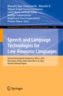: Speech and Language Technologies for Low-Resource Languages, Buch