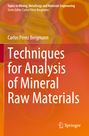 Carlos Pérez Bergmann: Techniques for Analysis of Mineral Raw Materials, Buch