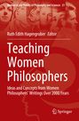 Oben: "Women in the History of Philosophy and Sciences 21". Titel: "Teaching Women Philosophers". Porträts von Frauen.