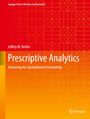 Titel: "Prescriptive Analytics: Mastering the Spreadsheet of Everything". Autor: Jeffrey M. Keisler. Roter Hintergrund mit geometrischen Mustern.