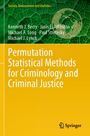 Titel: "Permutation Statistical Methods for Criminology and Criminal Justice", Autoren: K. Berry, J.E. Johnston. Oben grünes Blattmuster, unten gelb.