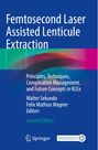 "Femtosecond Laser Assisted Lenticule Extraction" lautet der Titel. Blaues Cover mit bunten grafischen Elementen.
