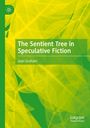 „The Sentient Tree in Speculative Fiction“ von Jean Graham. Hintergrund mit überlagernden, gelben Blättern.