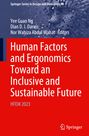 : Human Factors and Ergonomics Toward an Inclusive and Sustainable Future, Buch