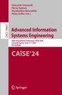 : Advanced Information Systems Engineering, Buch