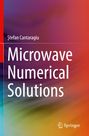 „Microwave Numerical Solutions“ von Ștefan Cantaragiu. Abstrakter, farbiger Hintergrund mit Springer-Logo unten.