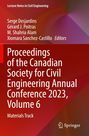 Titel: „Proceedings of the Canadian Society for Civil Engineering Annual Conference 2023, Volume 6“. Rotes geometrisches Design.