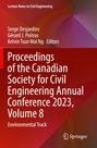 "Proceedings of the Canadian Society for Civil Engineering Annual Conference 2023, Volume 8, Environmental Track", rote Hintergrundgestaltung.