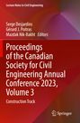 Proceedings of the Canadian Society for Civil Engineering Annual Conference 2023, Volume 3, Buch