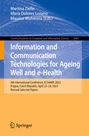 : Information and Communication Technologies for Ageing Well and e-Health, Buch
