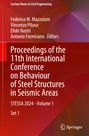 : Proceedings of the 11th International Conference on Behaviour of Steel Structures in Seismic Areas, Buch,Buch