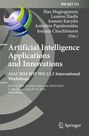 Oben stehen Namen der Herausgeber. Titel: "Artificial Intelligence Applications and Innovations". Unten ein buntes Logo.