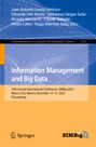 : Information Management and Big Data, Buch