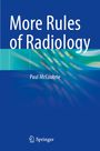 "More Rules of Radiology", Autor: Paul McCoubrie. Abstrakte Wellen in Blau und Grün. Springer-Logo unten.