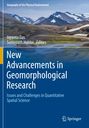 Titel: "New Advancements in Geomorphological Research". Naturkulisse: Gebirgslandschaft mit Schnee.
