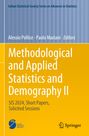 Titel: Methodological and Applied Statistics and Demography II. Herausgeber: Alessio Pollice, Paolo Mariani. Springer-Logo.