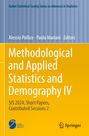 „Methodological and Applied Statistics and Demography IV“, Autoren: Alessio Pollice, Paolo Mariani. Gelbes und blaues Design.