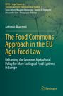 Cover des Buches "The Food Commons Approach in the EU Agri-food Law" von Antonio Manzoni, grüner Hintergrund.