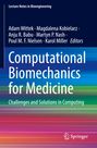 „Computational Biomechanics for Medicine“ auf buntem, horizontal gestreiftem Hintergrund. Springer-Logo unten.