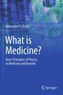 „What is Medicine? Basic Principles of Physics in Medicine and Beyond.“ Zu sehen ist ein digitales Gesicht.