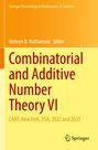 "Combinatorial and Additive Number Theory VI, CANT, New York, USA, 2022 and 2023" in gelbem und orangem Layout. Springer Logo.