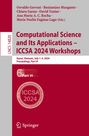 : Computational Science and Its Applications ¿ ICCSA 2024 Workshops, Buch