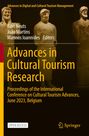 Aufschrift: "Advances in Cultural Tourism Research". Drei altertümliche Skulpturen vor dunklem Hintergrund.
