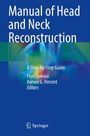 Titel: "Manual of Head and Neck Reconstruction". Untertitel: "A Step-by-Step Guide". Autoren: Fiyin Sokoya, Aurora G. Vincent. Springer-Logo unten.