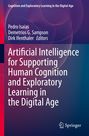 Text: "Artificial Intelligence for Supporting Human Cognition and Exploratory Learning in the Digital Age". Farben: Rot, Blau.