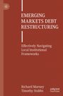 Cover mit Text in Weiß auf rotem Hintergrund. Text oben: "EMERGING MARKETS DEBT RESTRUCTURING". Autoren unten.