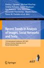 : Recent Trends in Analysis of Images, Social Networks and Texts, Buch