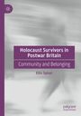"Holocaust Survivors in Postwar Britain: Community and Belonging" von Ellis Spicer. Grau lila Design mit verwischter Figur.