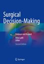 "Surgical Decision-Making. Evidence and Beyond. Rifat Latifi, Editor. Second Edition." Bunte abstrakte Illustration. Springer Logo.