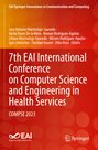 Titel: 7th EAI International Conference on Computer Science and Engineering in Health Services, COMPSE 2023.  
Hintergrund: Rötliche Farbverläufe.  
Logos: EAI und Springer.