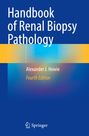 "Handbook of Renal Biopsy Pathology, Alexander J. Howie, Fourth Edition." Blauer Hintergrund mit gelben Akzenten.