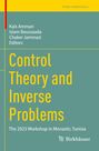 Cover mit gelbem Text: "Control Theory and Inverse Problems". Tagung 2023 in Monastir, Tunesien. Grüner Hintergrund.