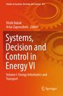 Systems, Decision and Control in Energy VI, Buch