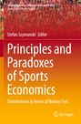 „Principles and Paradoxes of Sports Economics“ in großer Schrift, Hintergrund zeigt Menschenmenge, unten ein Springer-Logo.