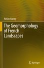 Adrian Harvey, The Geomorphology of French Landscapes; gelber Hintergrund mit leichtem Strukturmuster; Springer-Logo.