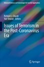 Buchtitel: "Issues of Terrorism in the Post-Coronavirus Era" mit abstraktem, farbigem Hintergrund.
