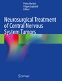 Blauer Hintergrund mit Titel: "Neurosurgical Treatment of Central Nervous System Tumors". Autoren: Pietro Mortini, Filippo Gagliardi.