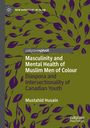 „Masculinity and Mental Health of Muslim Men of Colour“ von Mustahid Husain. Grüne Fläche mit violettem Blattmuster.