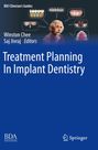 Titel: Treatment Planning In Implant Dentistry. Illustration von einem nachdenklichen Mann und Zahnsymbolen.