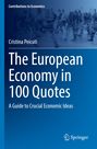 "The European Economy in 100 Quotes" von Cristina Peicuti; blaue Buchcover, Springer-Logo unten rechts.