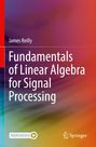 "Fundamentals of Linear Algebra for Signal Processing" von James Reilly. Bunte, abstrahierte Hintergrundillustration.