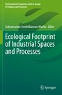Titel: "Ecological Footprint of Industrial Spaces and Processes". Grüner Hintergrund mit stilisierter Grafik.